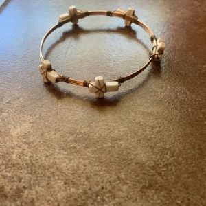 Wire cross bracelet